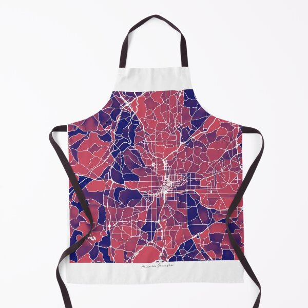 Item preview, Atlanta Georgia City Map - Red-Blue Duotone designed and sold by StylishStacks.