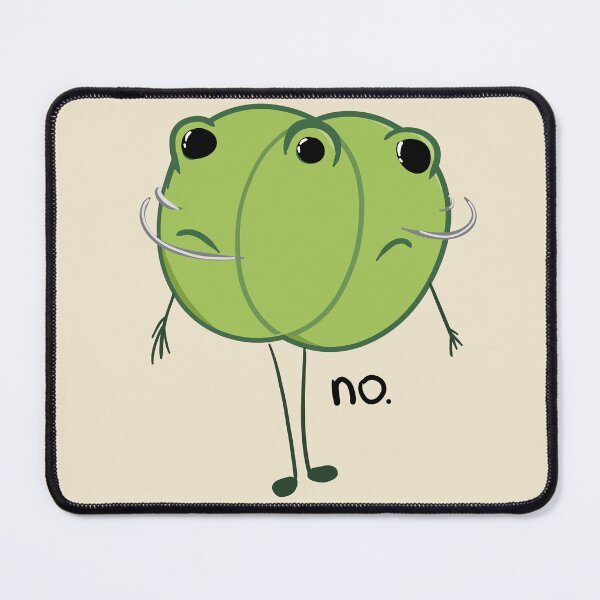 Item preview, Shaking head frog disagreeing saying no doodle designed and sold by hellenjellen.