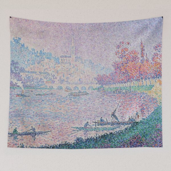 Item preview, HD. Seine near Saint Cloud, by Paul Signac  designed and sold by MINDTHECHERRY.