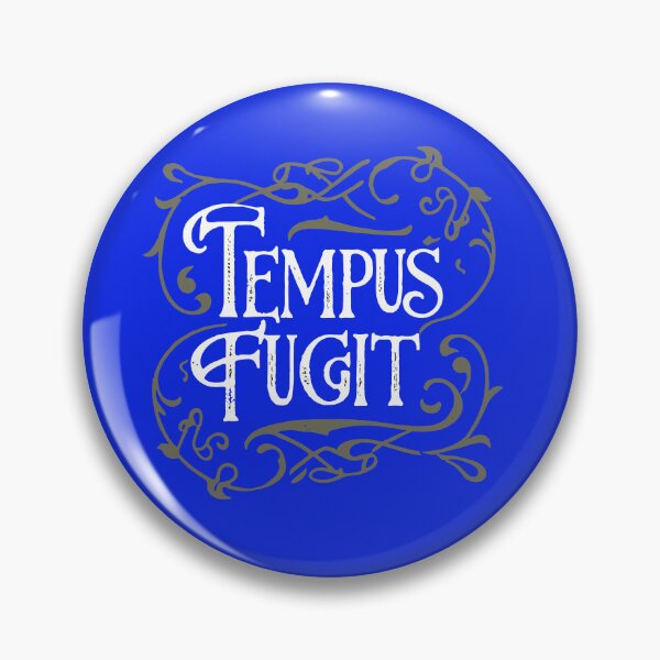 Item preview, Tempus Fugit - Time Flies - Blue Background designed and sold by SorryFrog.