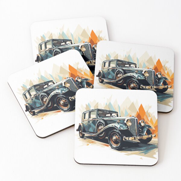 Item preview, Classic car in polygon style designed and sold by OverNickles194.