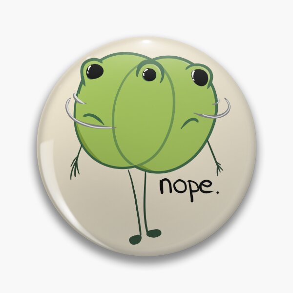 Item preview, Shaking head frog disagreeing saying nope doodle designed and sold by hellenjellen.