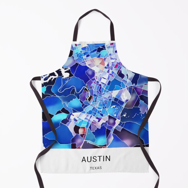 Item preview, Austin Texas Named City Map - Marine Blue designed and sold by StylishStacks.