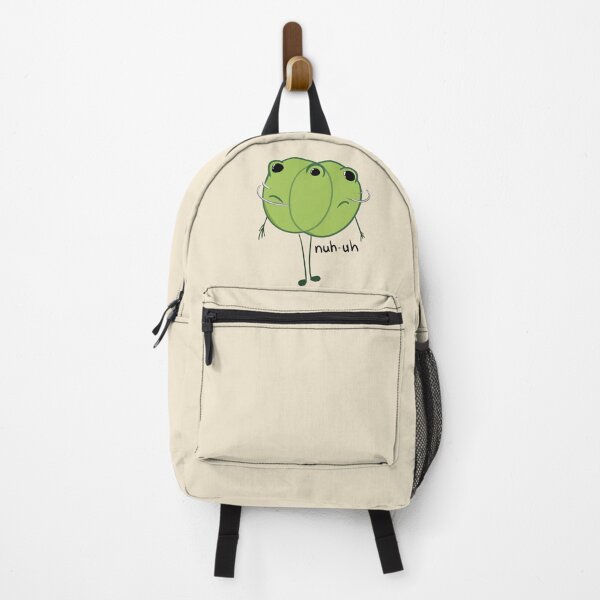 Item preview, Shaking head frog disagreeing saying nuh-uh doodle designed and sold by hellenjellen.