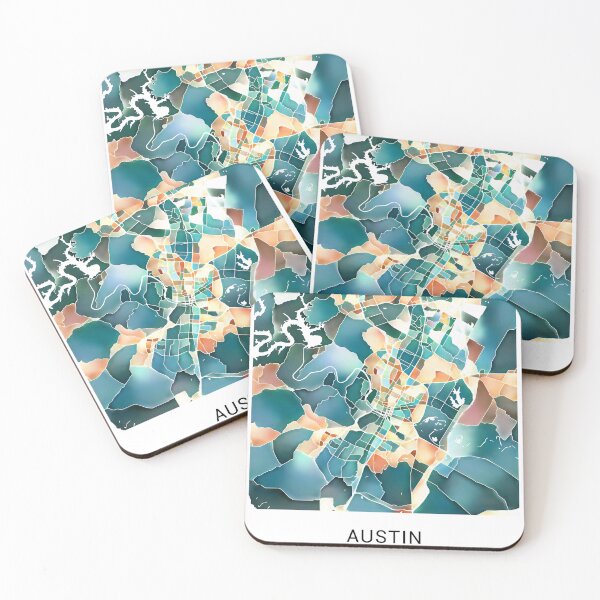Item preview, Austin Texas Named City Map - Lush Green designed and sold by StylishStacks.