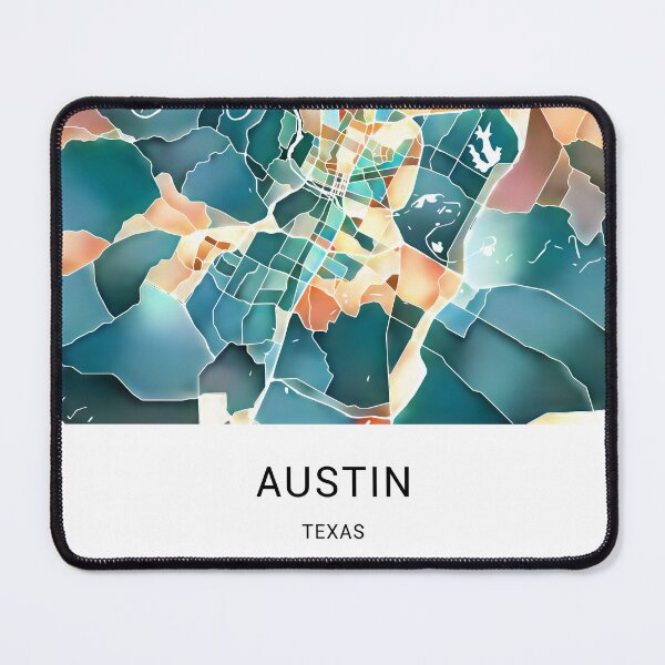 Item preview, Austin Texas Named City Map - Lush Green designed and sold by StylishStacks.