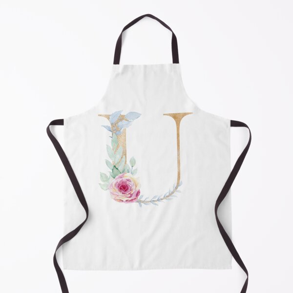 Item preview, Watercolor floral letter U with roses. Personalized Monogram. designed and sold by tapilipa.