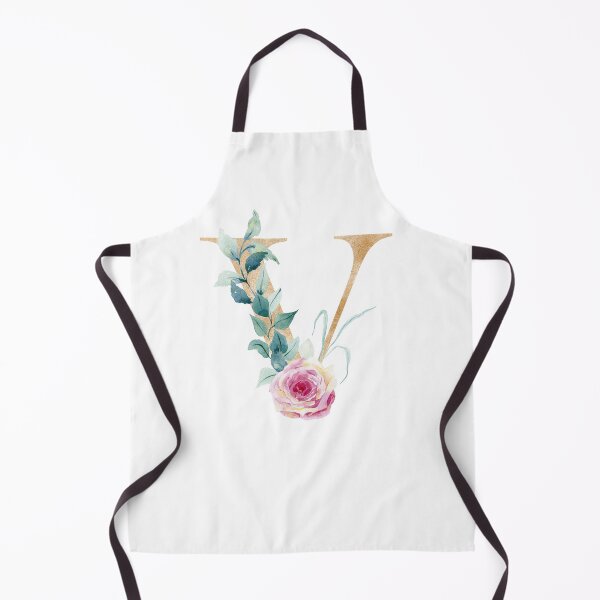 Item preview, Watercolor floral letter V designed and sold by tapilipa.
