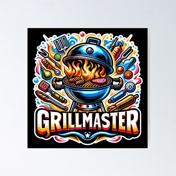 Item preview, Grillmaster - Grill Illustration designed and sold by MrERNST.