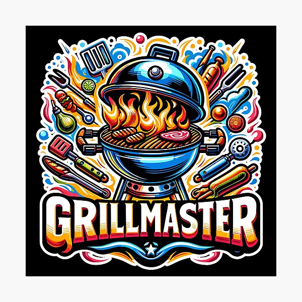 Item preview, Grillmaster - Grill Illustration designed and sold by MrERNST.