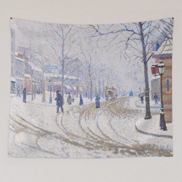 Item preview, HD. Snow, Boulevard de Clichy, Paris, by Paul Signac  designed and sold by MINDTHECHERRY.