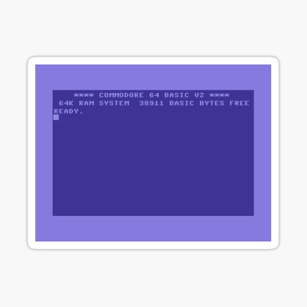 Commodore 64 Boot Screen Sticker