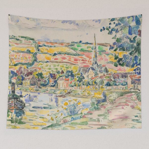 Item preview, HD. Petit Andely The River Bank, by Paul Signac  designed and sold by MINDTHECHERRY.