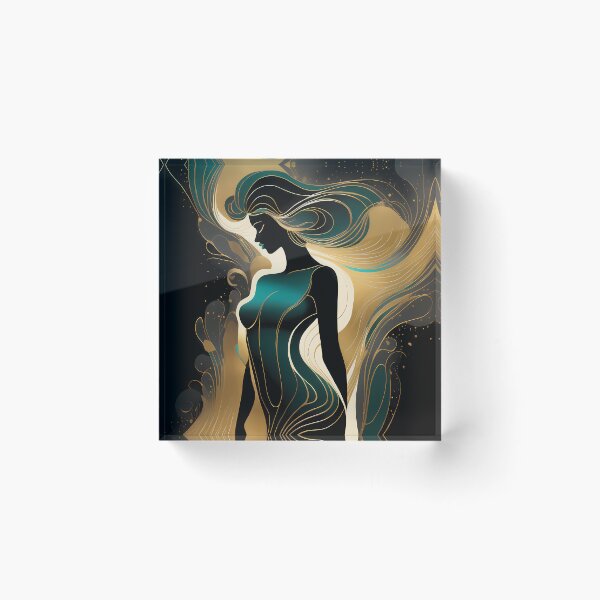 Item preview, Cromatismo Evocador: Figuras Femeninas en Líneas Poéticas y Colores Profundos. designed and sold by Artedig.