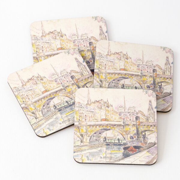 Item preview, HD. Tugboat at the Pont Neuf, Paris, by Paul Signac  designed and sold by MINDTHECHERRY.