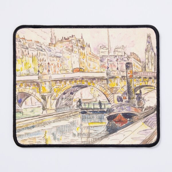 Item preview, HD. Tugboat at the Pont Neuf, Paris, by Paul Signac designed and sold by MINDTHECHERRY.