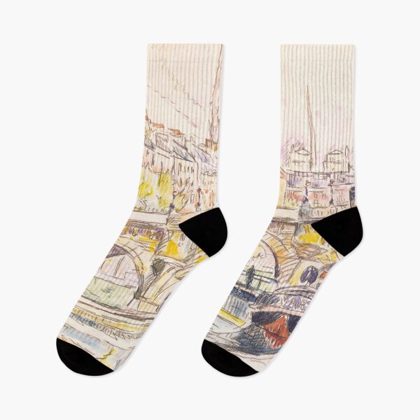Item preview, HD. Tugboat at the Pont Neuf, Paris, by Paul Signac  designed and sold by MINDTHECHERRY.