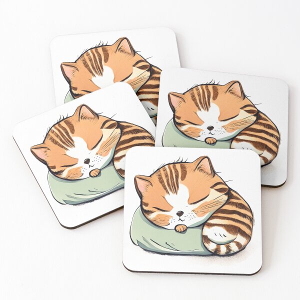 Item preview, CUTE CAT sleeping designed and sold by 123JUST4U.