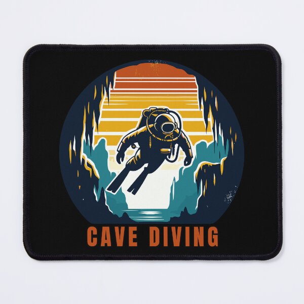 Item preview, Retro Cave Diving Explore Adventure designed and sold by TomFrontierArt.