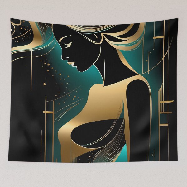 Item preview, Sublime Contrasts: Female Figures in Defined Lines and Bold Colors. designed and sold by Artedig.