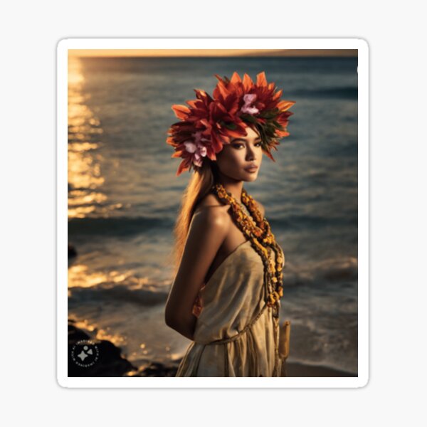 Item preview, Huka Lei bei Sonnenuntergang designed and sold by gigicristal70.
