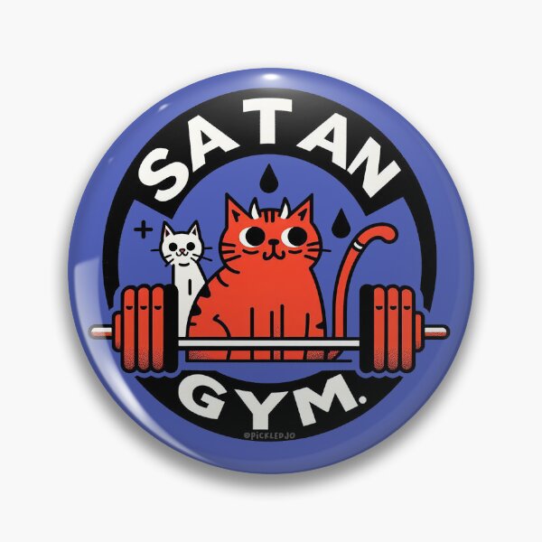 Item preview, Satan Gym Logo designed and sold by PickledjoArt.