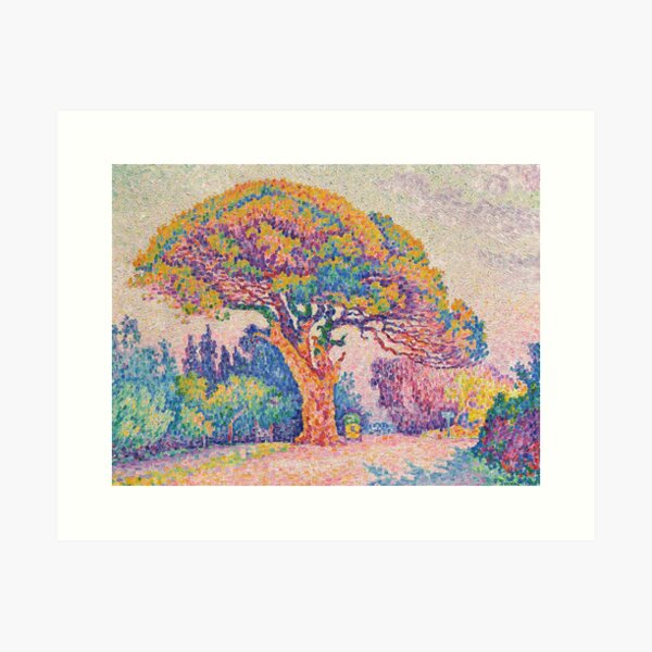 Item preview, HD. Pine tree in Saint-Tropez, by Paul Signac  designed and sold by MINDTHECHERRY.
