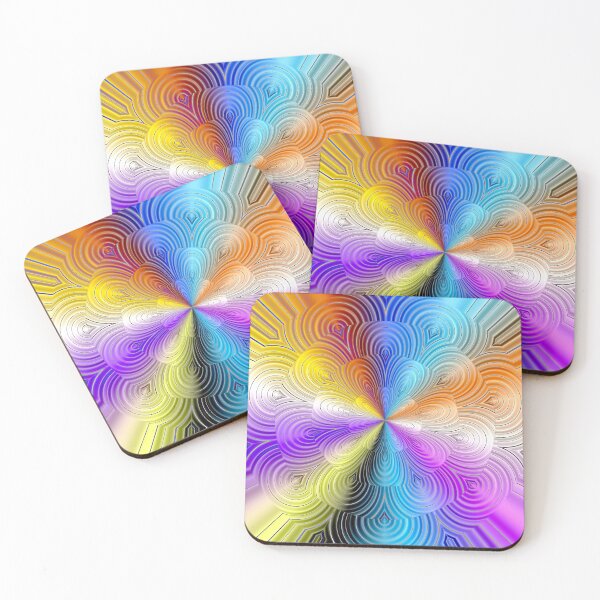 Item preview, Gorgeous Infinite Pastel Hepatagon Mandala1 designed and sold by rodmillar.