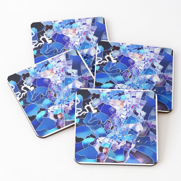 Item preview, Austin Texas City Map - Marine Blue designed and sold by StylishStacks.