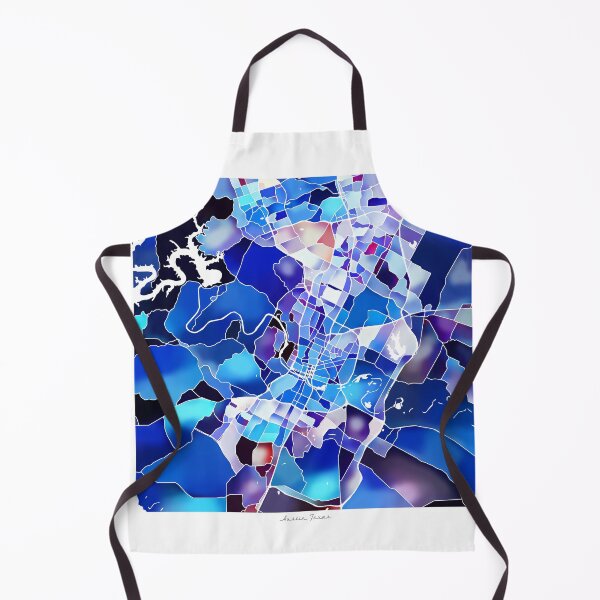 Item preview, Austin Texas City Map - Marine Blue designed and sold by StylishStacks.