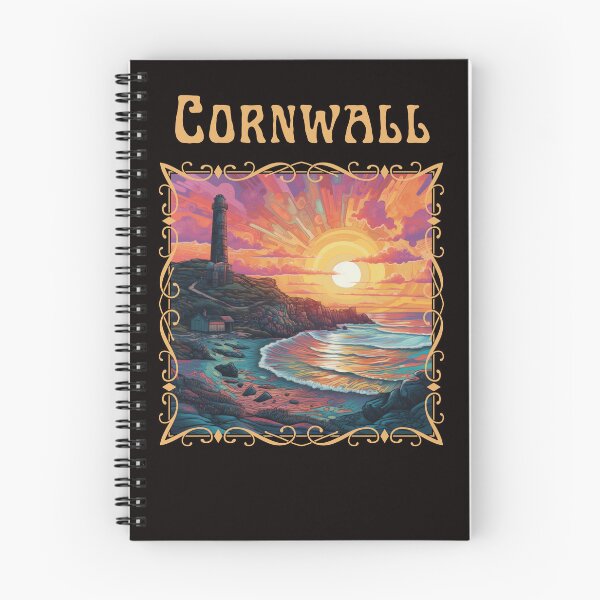 Item preview, Cornish Psychedelic Coastal Scene designed and sold by diddlysquid.