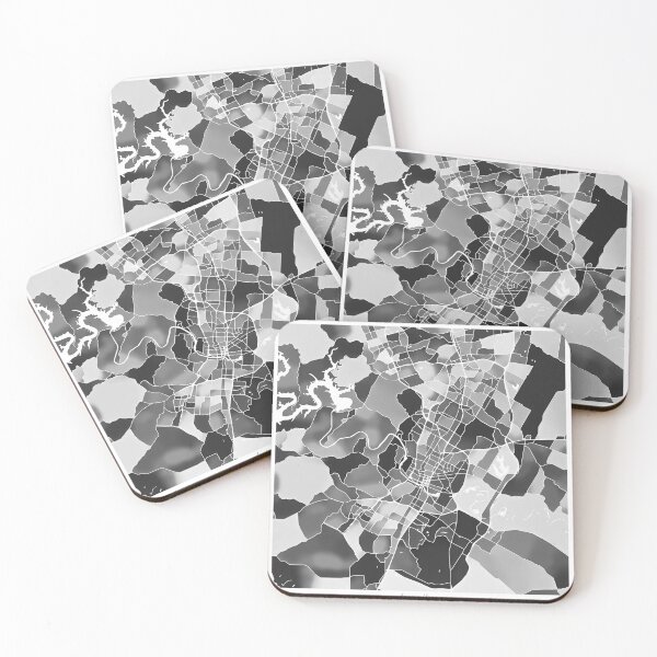 Item preview, Austin Texas City Map - Black and White designed and sold by StylishStacks.
