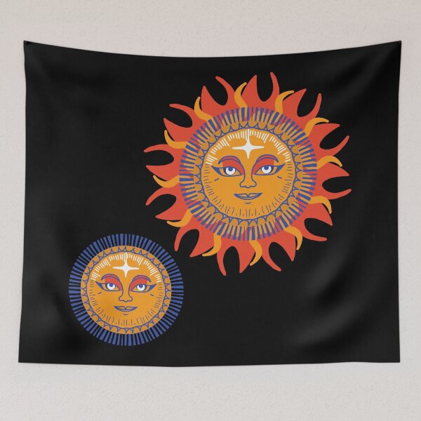 Item preview, Moon and sun pattern designed and sold by HarridanCreates.
