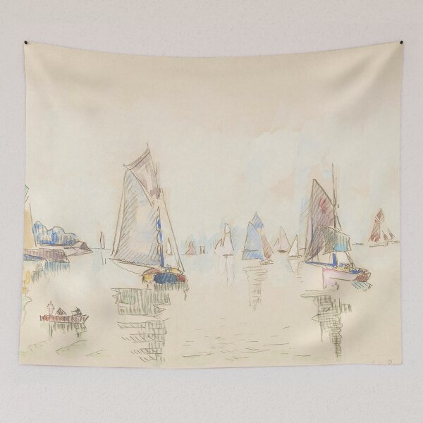 Item preview, HD. Study of sailing boats, by Paul Signac  designed and sold by MINDTHECHERRY.