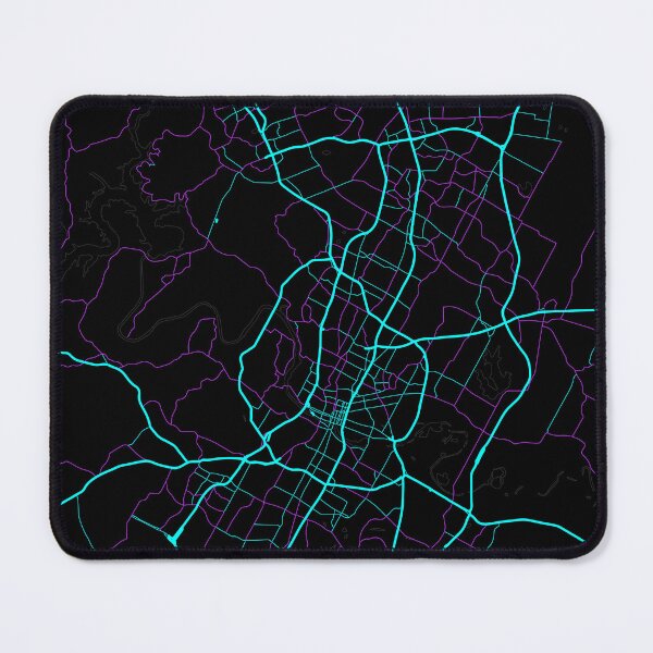 Item preview, Austin Texas City Map - Neon Fantasy designed and sold by StylishStacks.