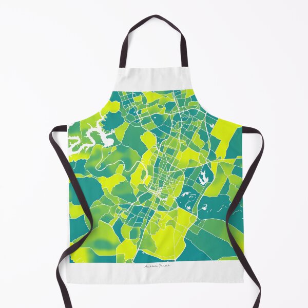 Item preview, Austin Texas City Map - Green-Yellow Duotone designed and sold by StylishStacks.