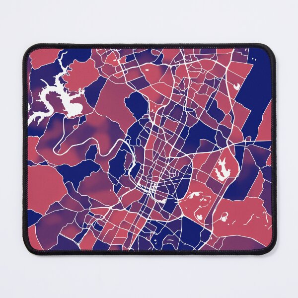 Item preview, Austin Texas City Map - Red-Blue Duotone designed and sold by StylishStacks.