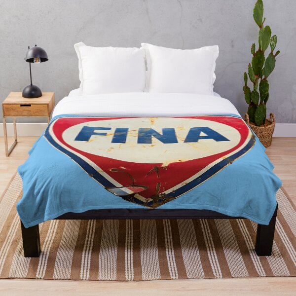 Item preview, Ancient gas station advertising sign from Fina designed and sold by RoyalTarget.