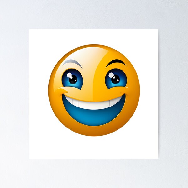 Yellow Smiling Emoji Posters for Sale