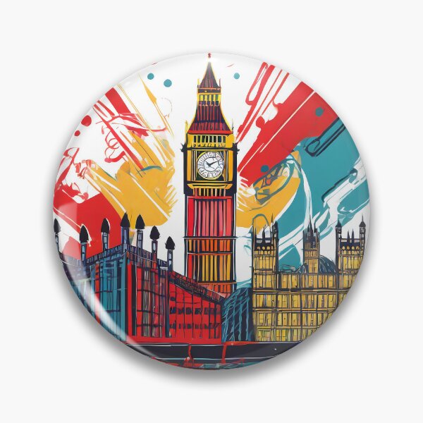 Artikelvorschau, Der Rhythmus von Big Ben: Eine chaotische abstrakte Symphonie entworfen und verkauft von digibreezy.