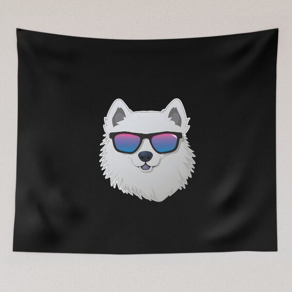Item preview, Samoyed in Cool Sunglasses designed and sold by CUTEDOGGIEZ.