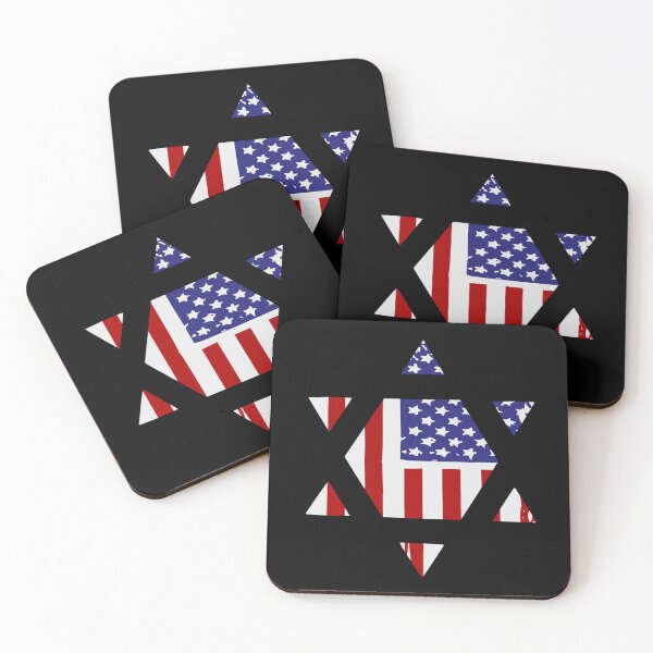 Item preview, Star of David Jews Jewish American flag designed and sold by Colorfulman.