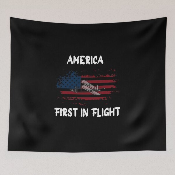 Item preview, America First in Flight Wright brothers patriotic designed and sold by JustCrafted.