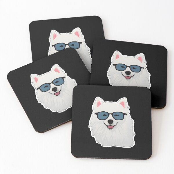 Item preview, Silly Glasses Samoyed designed and sold by CUTEDOGGIEZ.