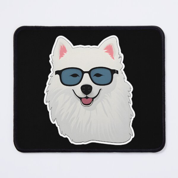 Item preview, Silly Glasses Samoyed designed and sold by CUTEDOGGIEZ.