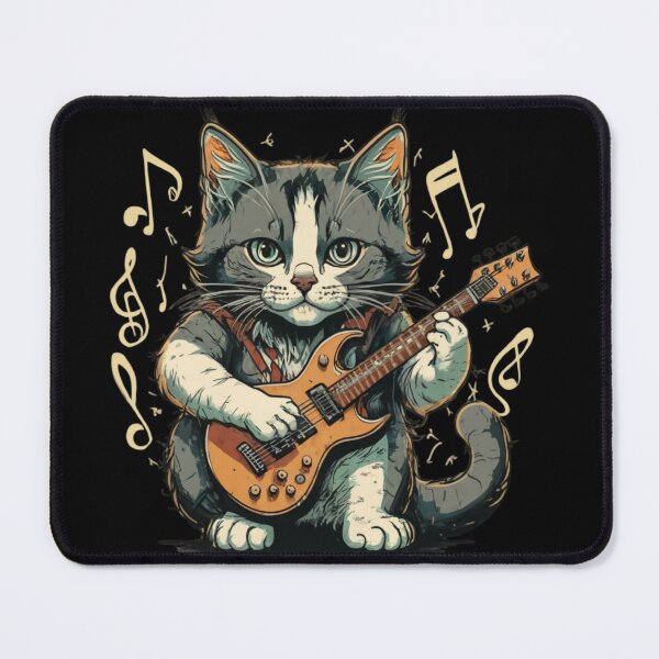 Item preview, Cat Playing Guitar Rock Roll designed and sold by CaPhuna.