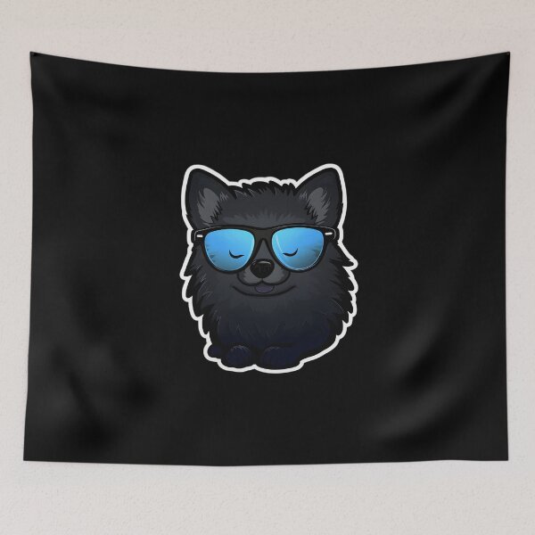Item preview, Schipperke in Cool Sunglasses designed and sold by CUTEDOGGIEZ.