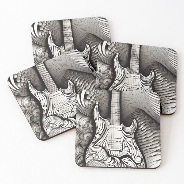 Item preview, Monochrome Rock Guitar designed and sold by Bright-Moonrise.