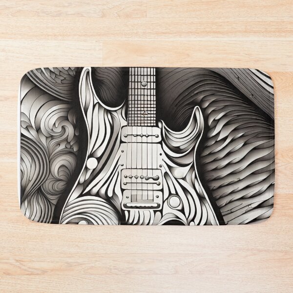 Item preview, Monochrome Rock Guitar designed and sold by Bright-Moonrise.