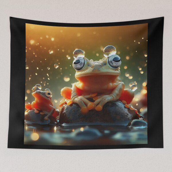 Item preview, Froggy Frolics A Canvas of Cute Amphibians designed and sold by Daniel Dudgeon.